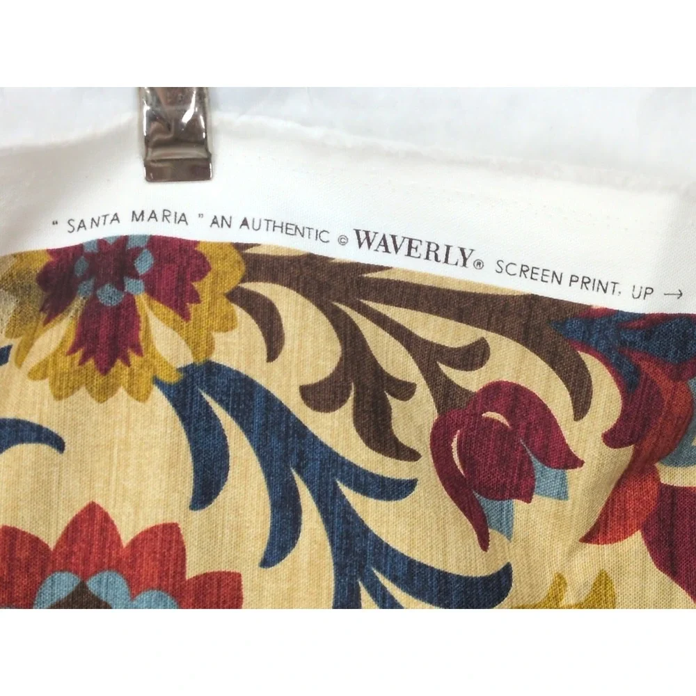 Waverly Santa Maria Desert Flower Damask Upholstery 2 Yards Decorator Fabric